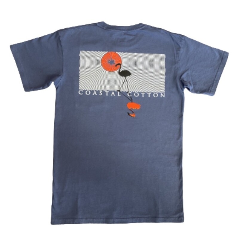 Stone Blue Flamingo Short Sleeve Tee