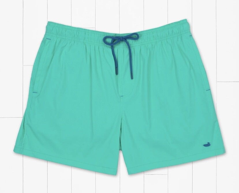 Wharf Stretch Lined Trunk - Bimini Green