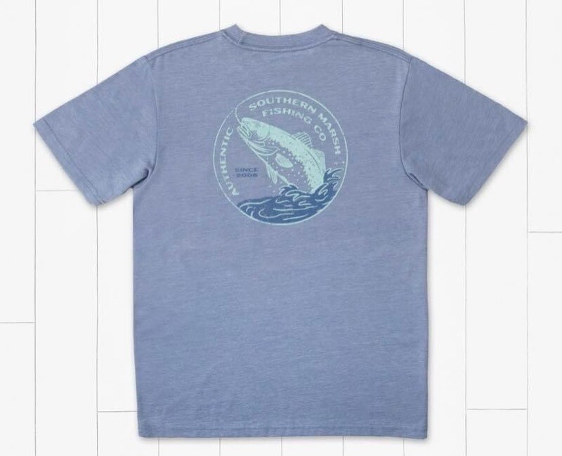 SEAWASH Tee - Hooked Up - Washed Blue