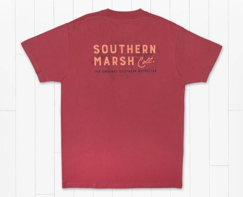 Topo Logo Tee - Rhubarb