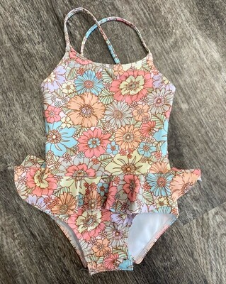 One-piece Floral Swimsuit