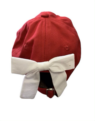 Red and White Hat w/ Bow