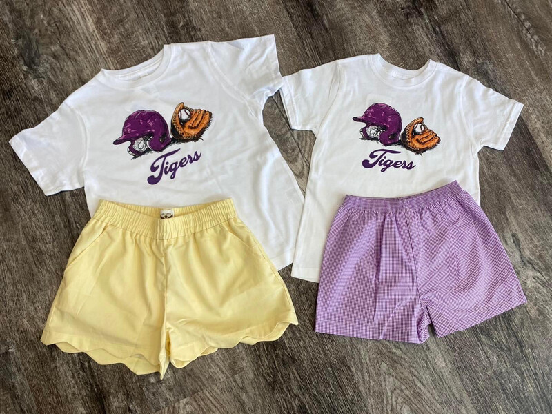 LSU Helmet White Tee 
