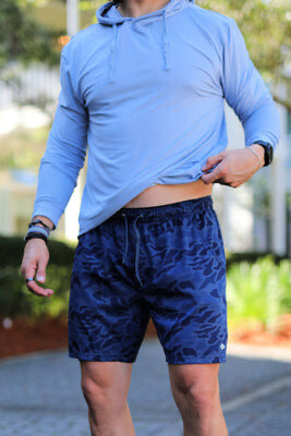 Athletic Shorts - Blue Camo