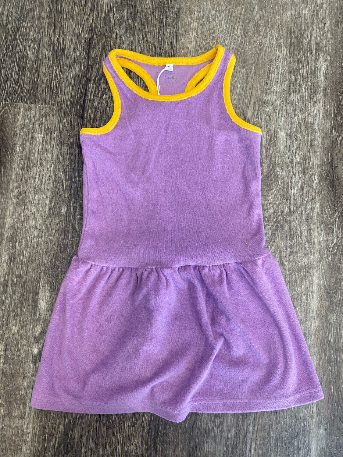 Purple &amp; Gold terry dress