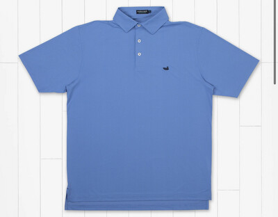 Dunmore Dots Performance Polo - French Blue