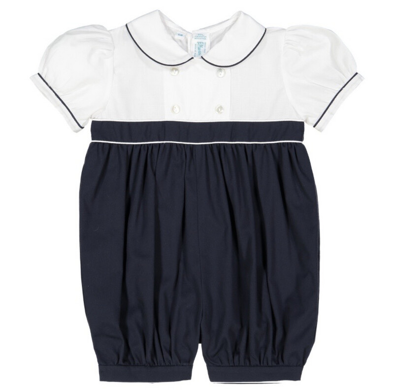 Girls Double Breasted Romper 