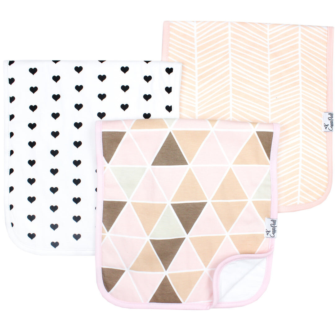 Blush Burp Cloths