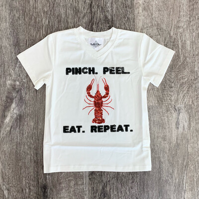 Crawfish Sequin Youth Shirt