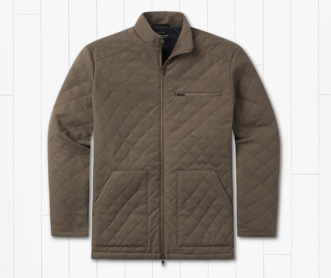 Edinburgh Quilted Jacket - Stone Brown