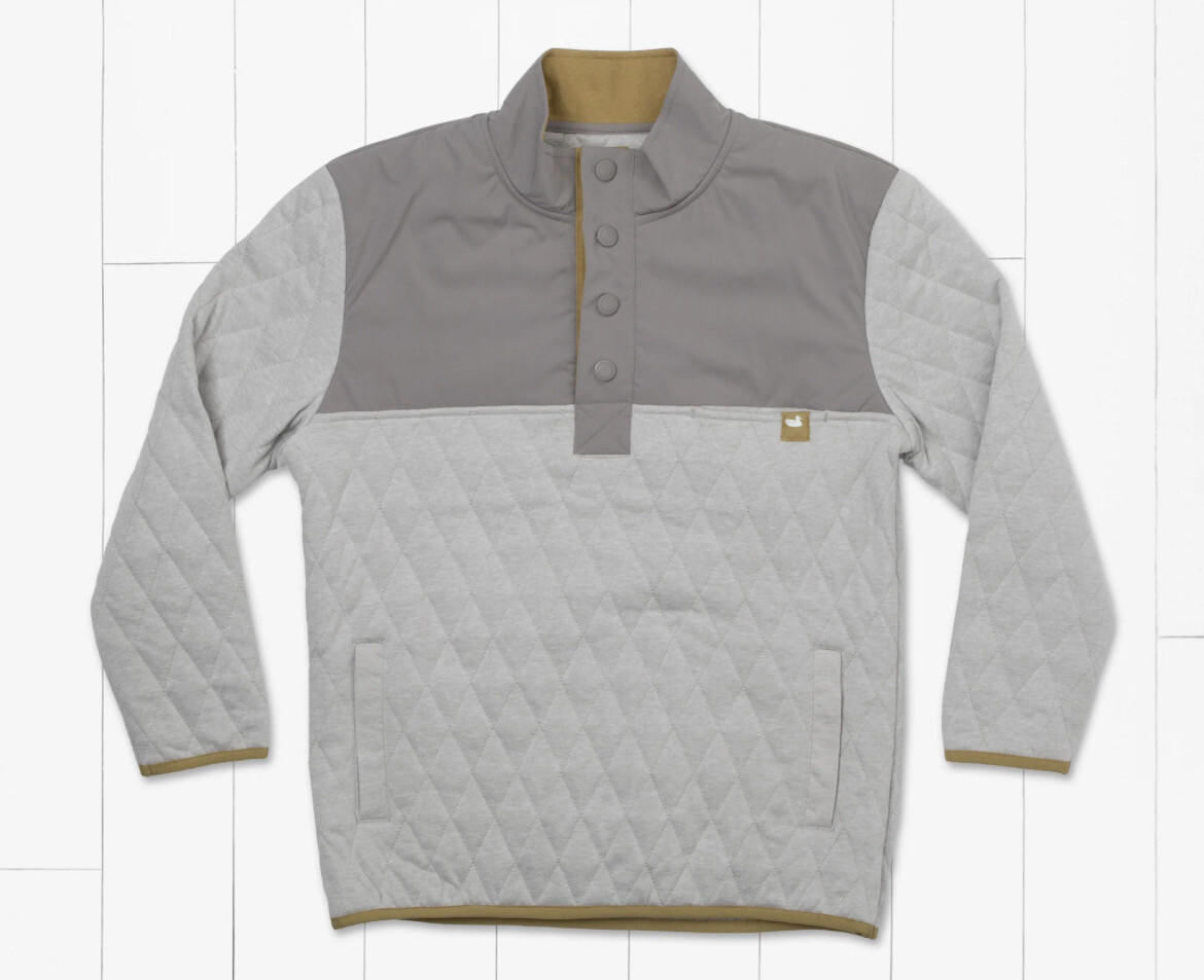 Youth Bighorn Quilted Pullover - Light Gray