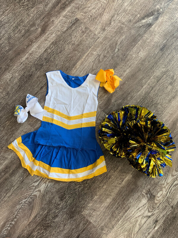 Blue and Gold Saints Cheer Uniform