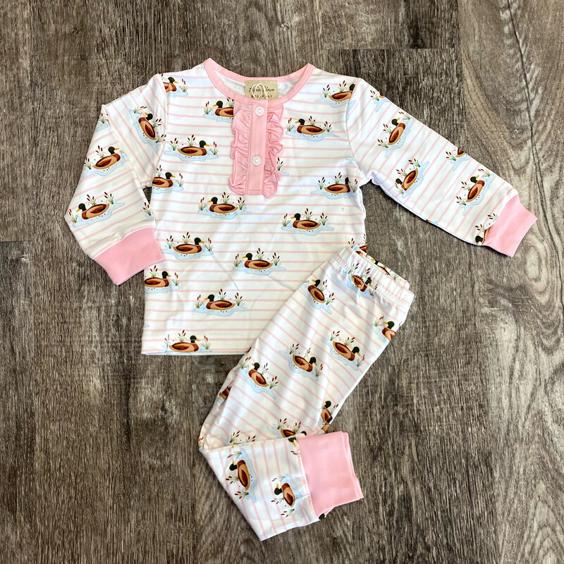 Pink Mallard Pajama Set