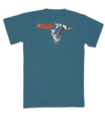 Indian Teal Red Head Tee