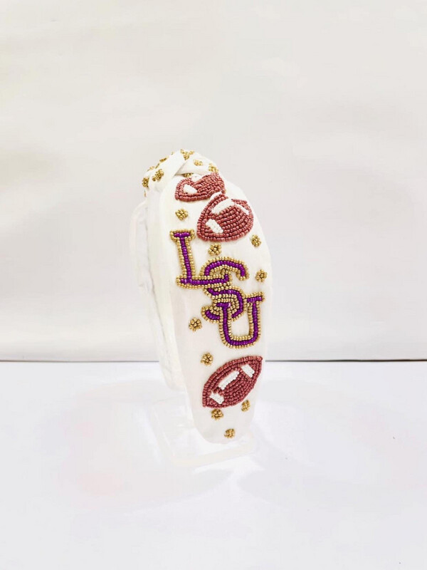 LSU Football Double Sided Headband