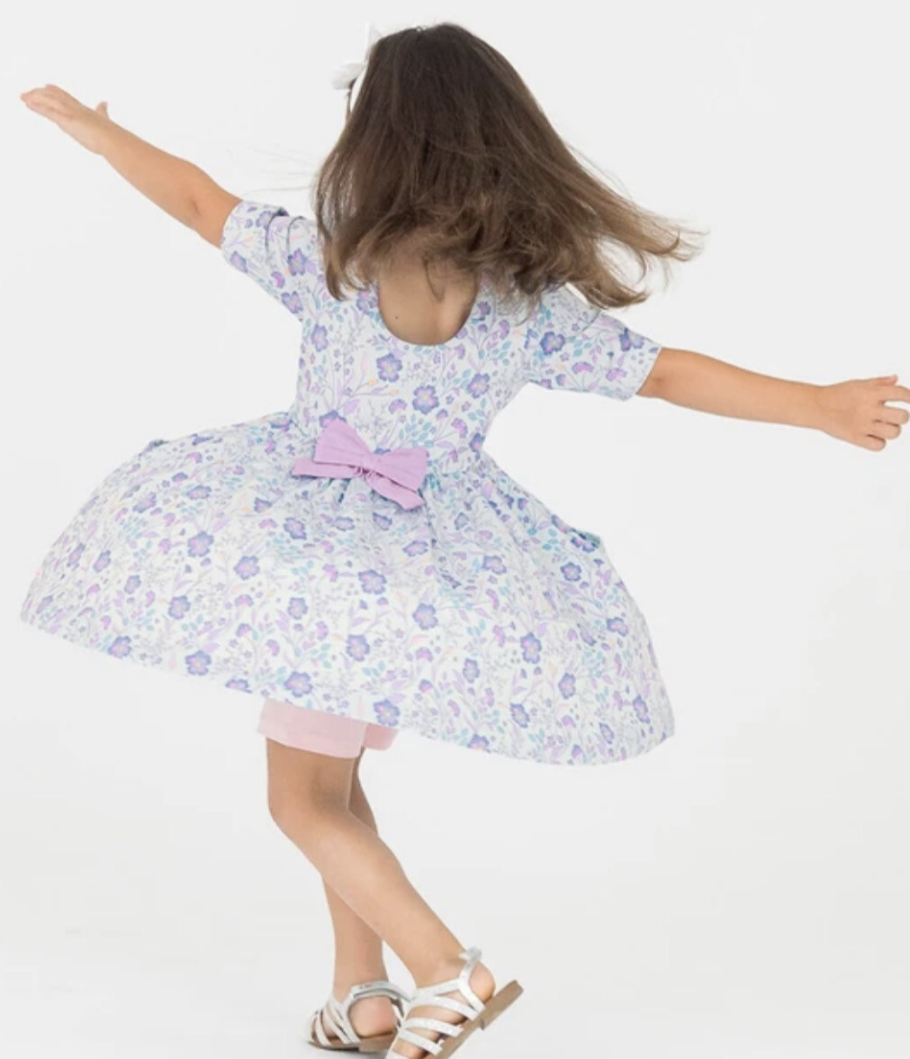 Fairytale Garden Knit SS Twirl Dress