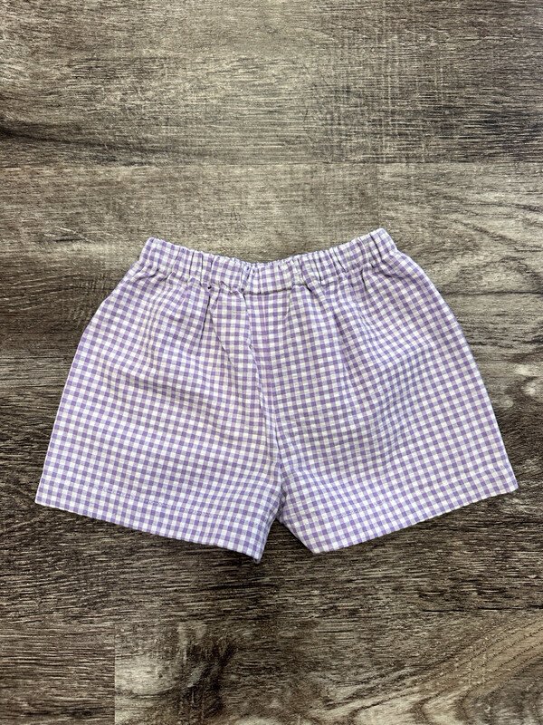 Lavender Gingham Bennett Short 