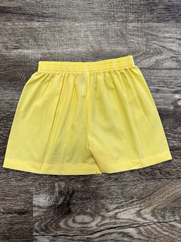 Yellow Gingham Bennett Short
