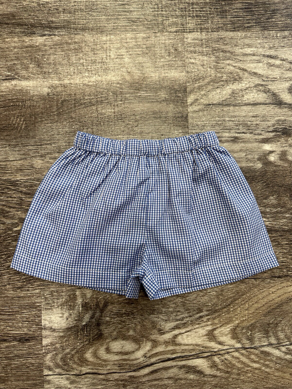 Navy Blue Gingham Bennett Short