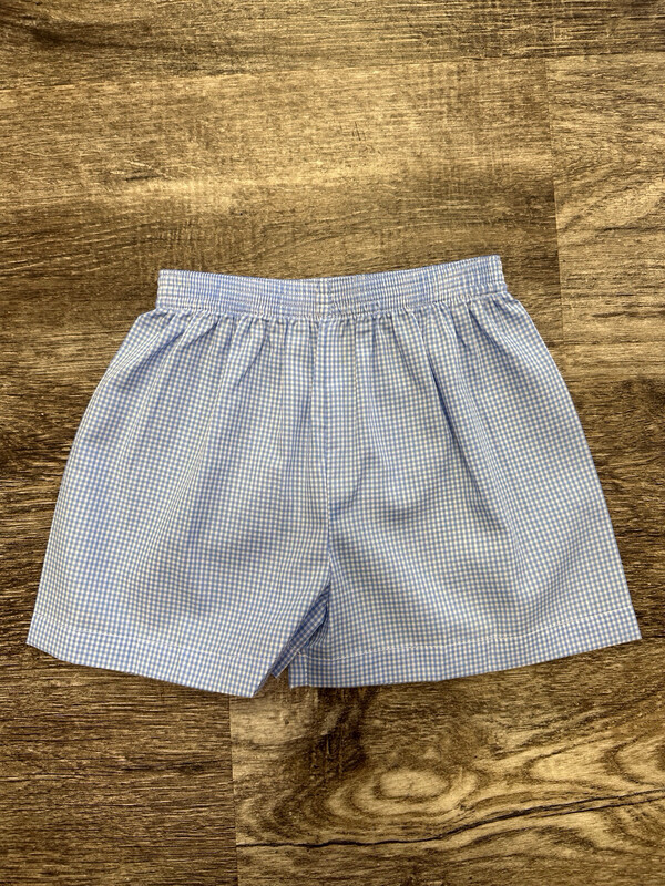 Blue Gingham Bennett Short 