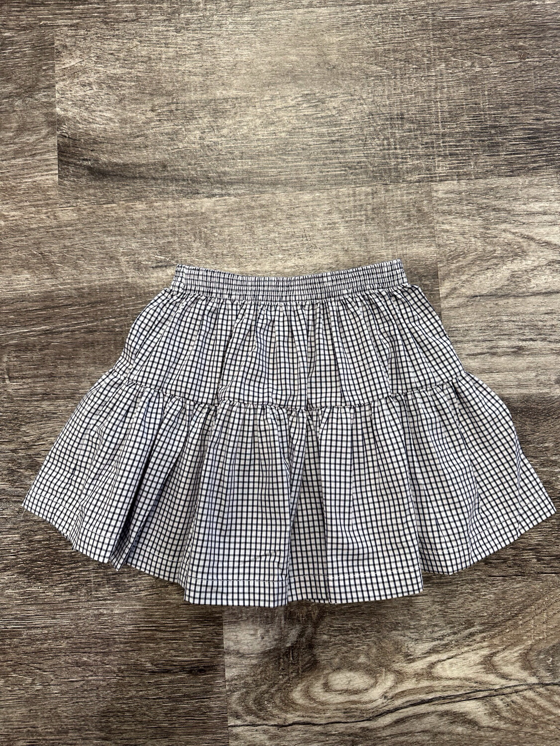 Navy Check Daphne Skirt 