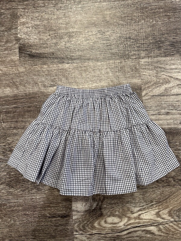 Navy Check Daphne Skirt 