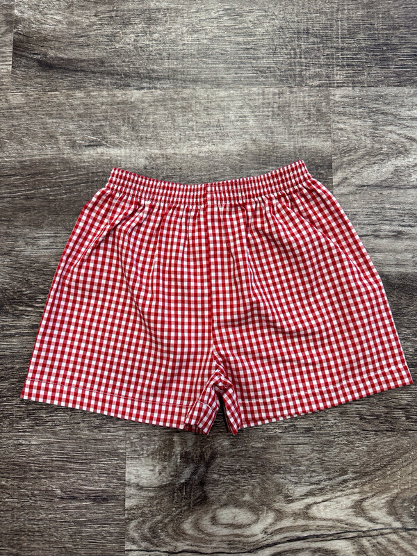 Red Gingham Bennett Short 