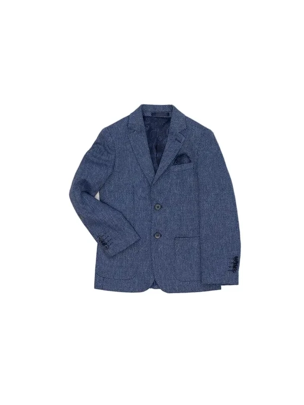 Brad Blue Basketweave Blazer