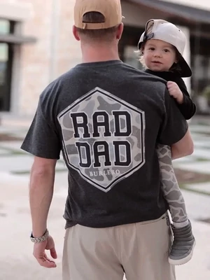 Rad Dad Shirt - Heather Black