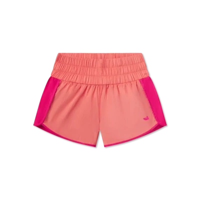 Youth Lele Perf. Short- Pink &amp; Coral