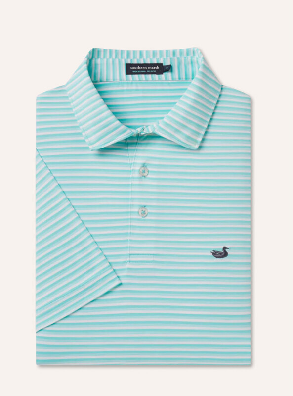 Bermuda Performance Polo- Domingo- Antigua Blue