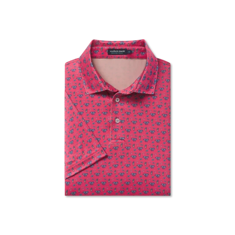 Flyline Performance Polo- Strawberry Fizz Thoroughbread