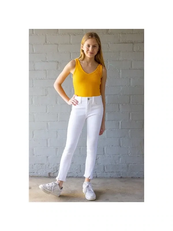 High Rise Ankle Skinny