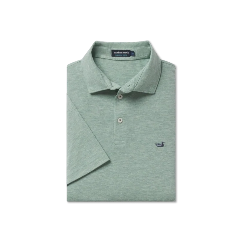Hutchinson Heather Polo- Burnt Sage