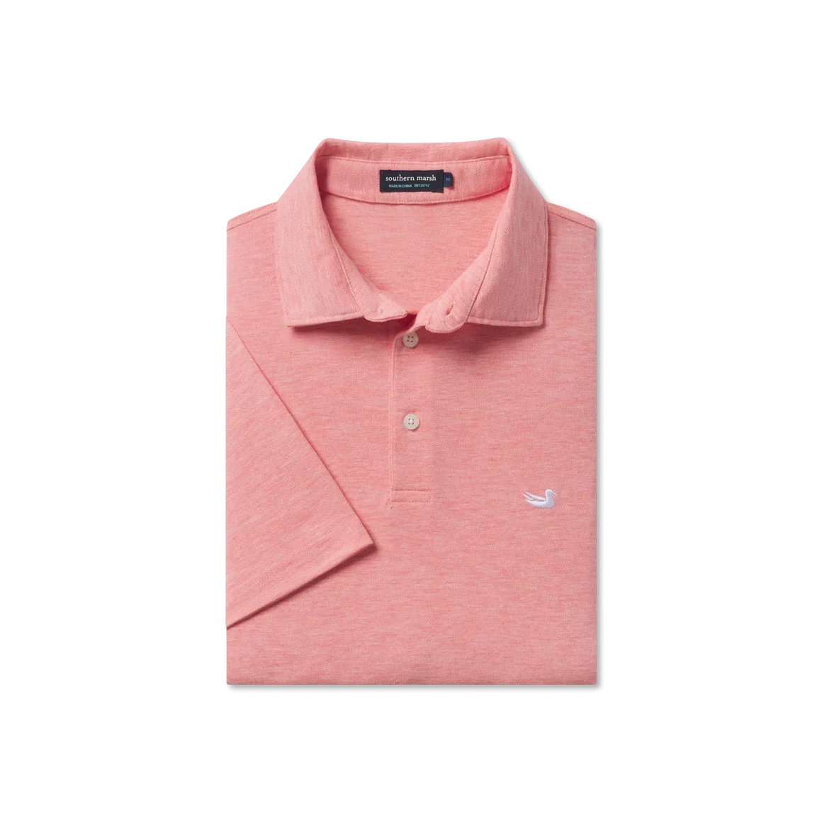 Hutchinson Heather Polo- Coral