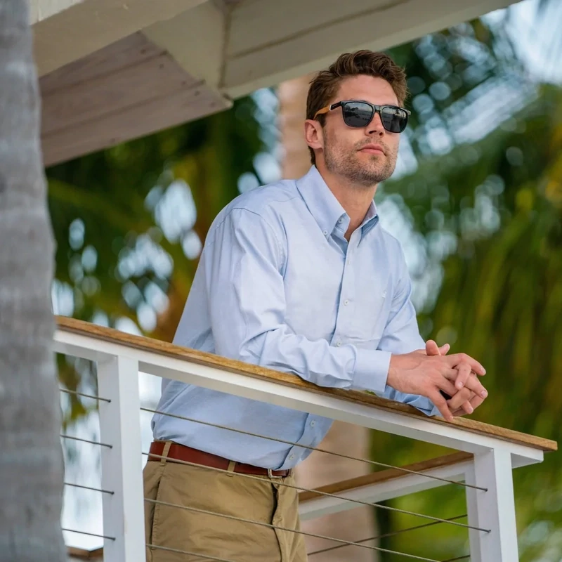 Classic Oxford Dress Shirt- Light Blue