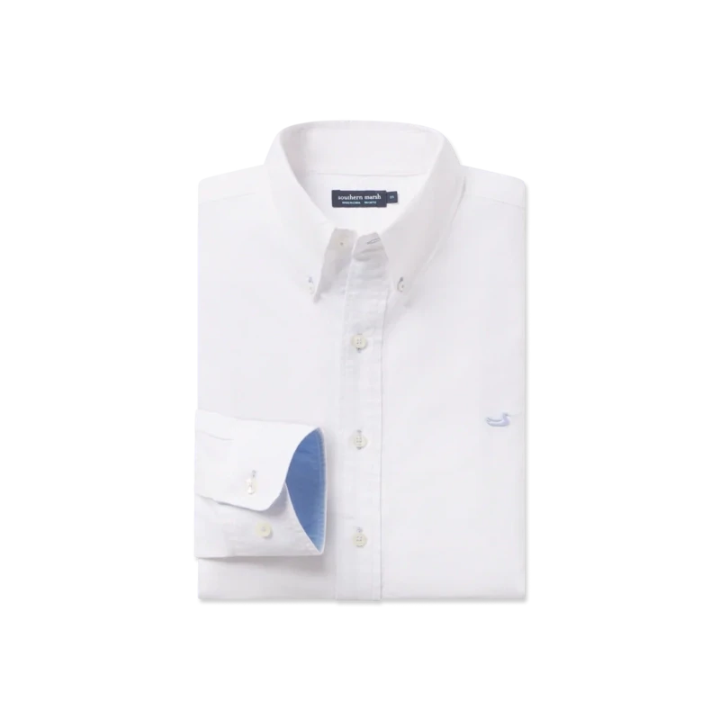 Classic Oxford Dress Shirt- White