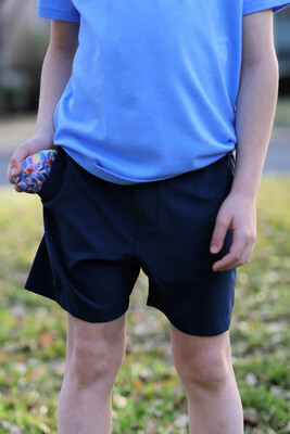 Youth Everyday Short- Deep Navy/ Parrot 