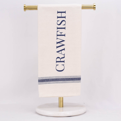 Crawfish Hand Towel- Navy
