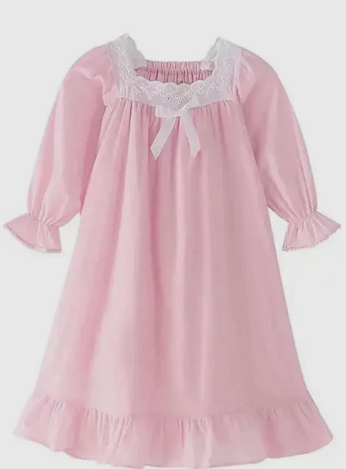 Pink Eyelet Night Gown