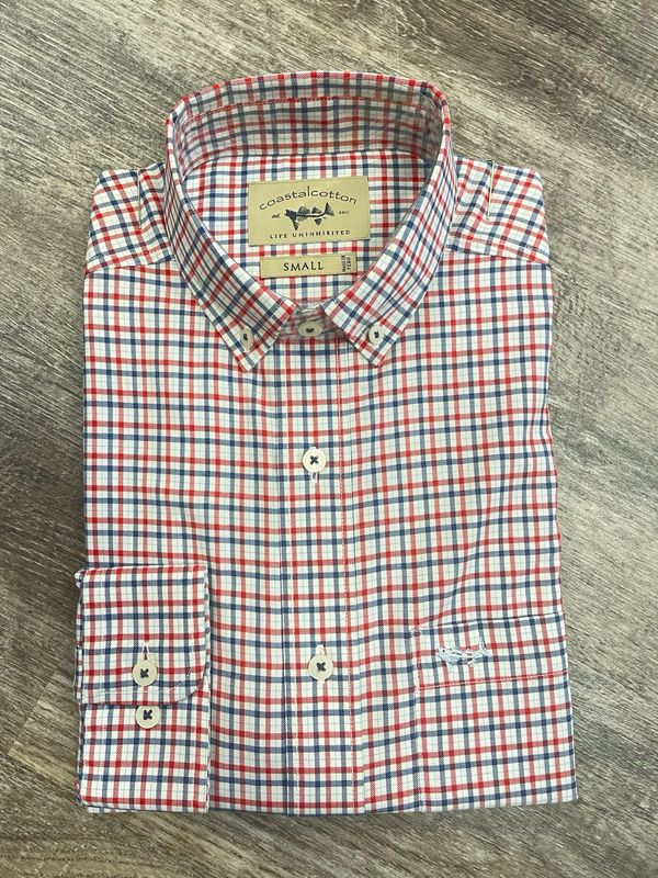 Red, White, and Blue Button Down