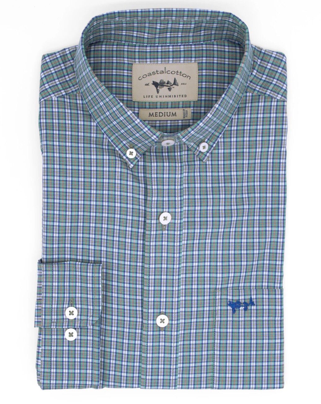 Emerald Check Performance Woven Shirt