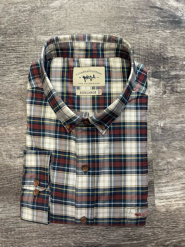 Woodford Plaid Stretch Woven Shirt
