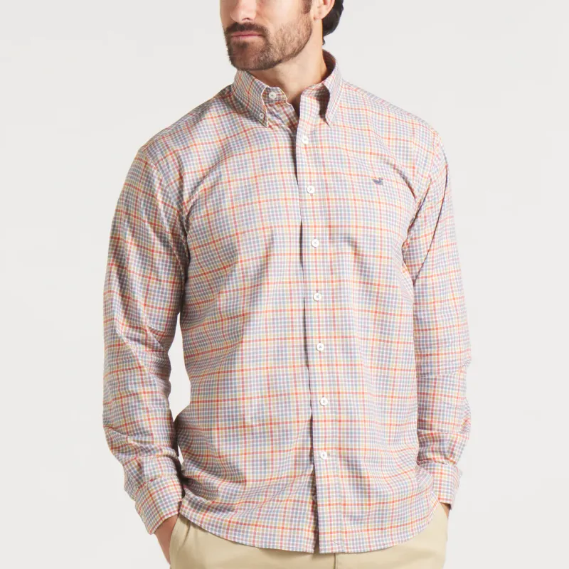 Baker Performance Gingham Dress Shirt - BR &amp; Slate