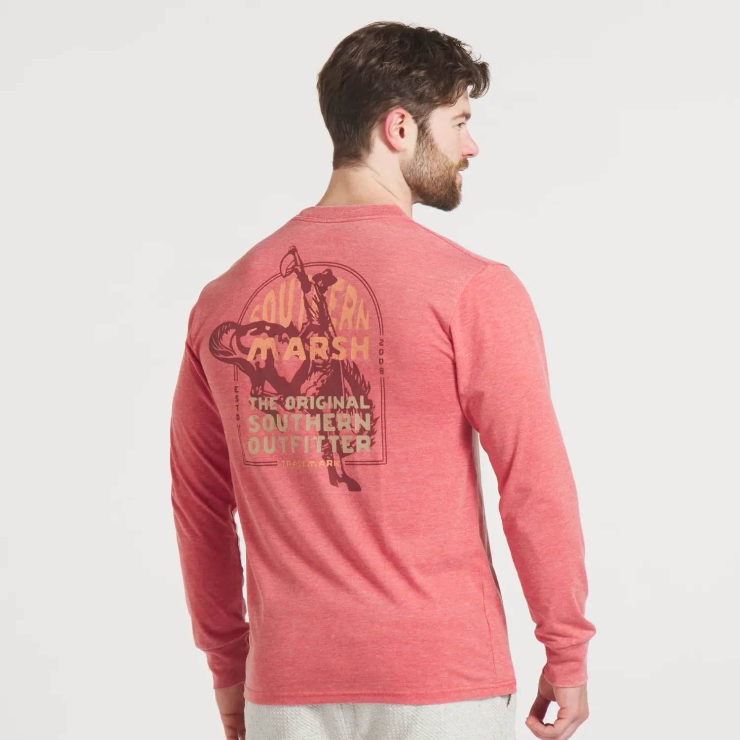 LS Seawash Tee - Rodeo Rider - Rust