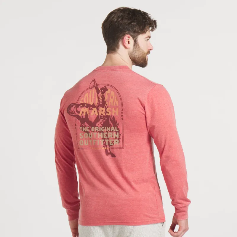 LS Seawash Tee - Rodeo Rider - Rust