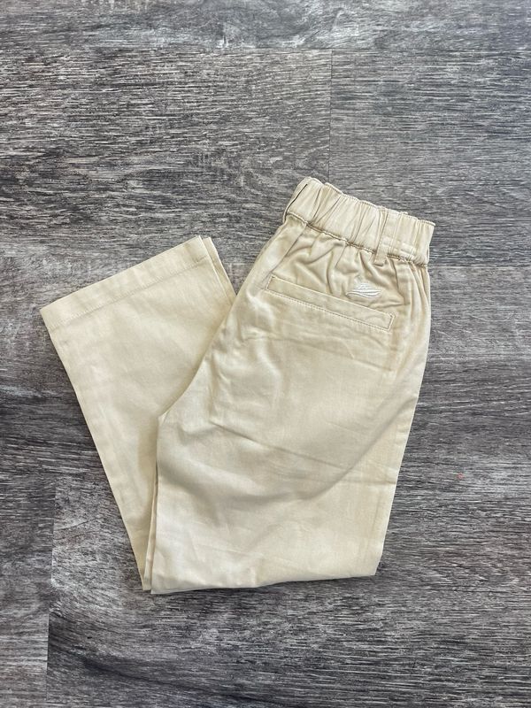 Khaki Elastic Waist Pant 