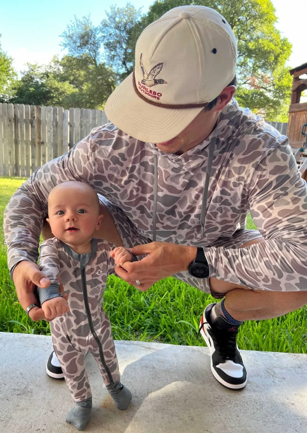 Burlebo Full Zip Onesie - Classic Deer Camo