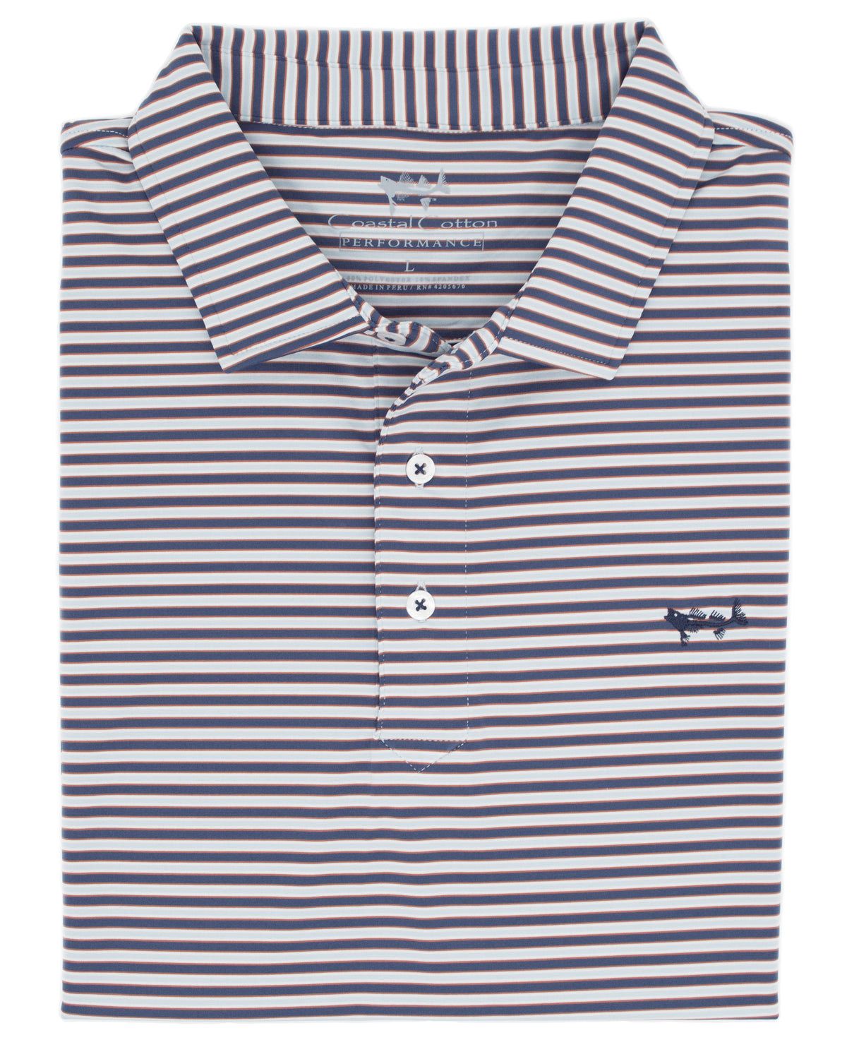 Links Stripe Performance Polo