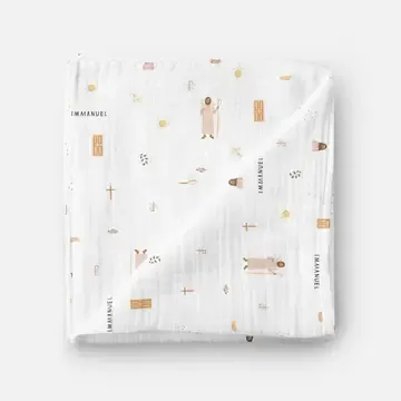 Jesus Muslin Swaddle Blanket